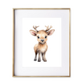 Load image into Gallery viewer, Baby Reindeer Art Print