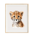 Load image into Gallery viewer, Cheetah Cub nursery art