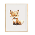 Load image into Gallery viewer, baby fox nursery art