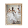 Load image into Gallery viewer, vintage-inspired art print from Nursery Decor Co., showcasing the whimsical twirls of girls dancing
