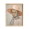 Load image into Gallery viewer, Girl with Bonnet, a vintage-inspired nursery art print