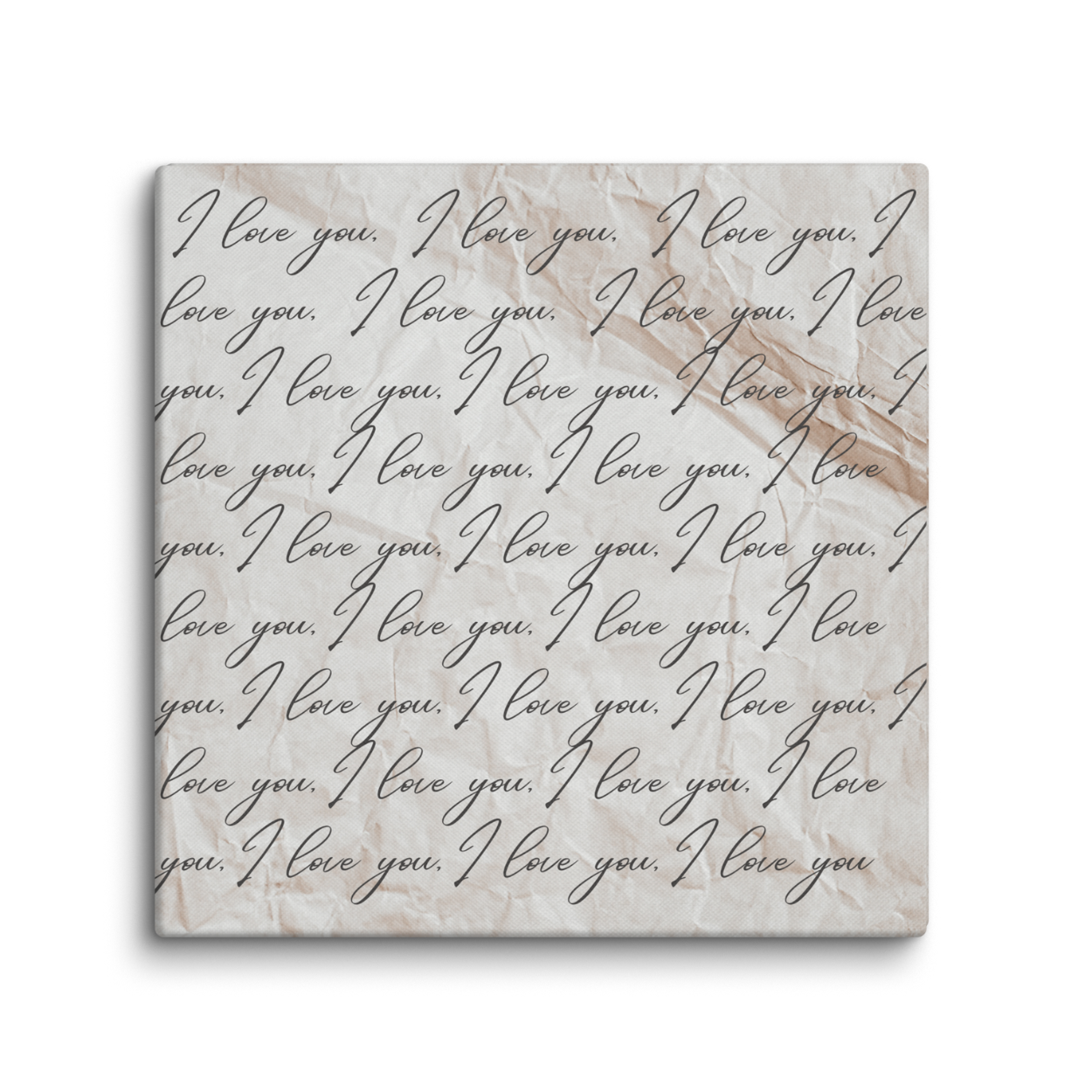 I love You Canvas Art