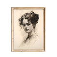 Load image into Gallery viewer, vintage-inspired portrait of a woman