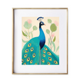 Load image into Gallery viewer, peacock GIRLS NURSERY ART