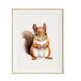 Load image into Gallery viewer, squirrel nursery art