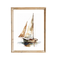 Load image into Gallery viewer, Sailboat Coastal Art Print