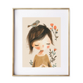 Load image into Gallery viewer, girl singing nursery art