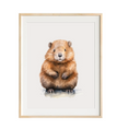 Load image into Gallery viewer, beaver rursery art