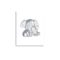 Load image into Gallery viewer, baby room art baby and mom elephant