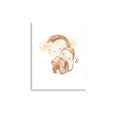 Load image into Gallery viewer, monkey baby animals art print