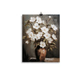 Load image into Gallery viewer, White florals Vintage-Inspired Art Print
