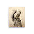 Load image into Gallery viewer, Squirrel vintage nursery art
