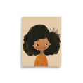 Load image into Gallery viewer, Raven black hair GIRL NURSERY ART KIDS ROOM WALL ART