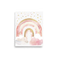 Load image into Gallery viewer, PINK AND GOLD RAINBOW NURSERY ART BABY ROOM DECOR