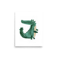 Load image into Gallery viewer, Crocodile Charm Art Print