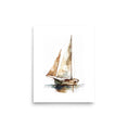 Load image into Gallery viewer, Sailboat Coastal Art Print