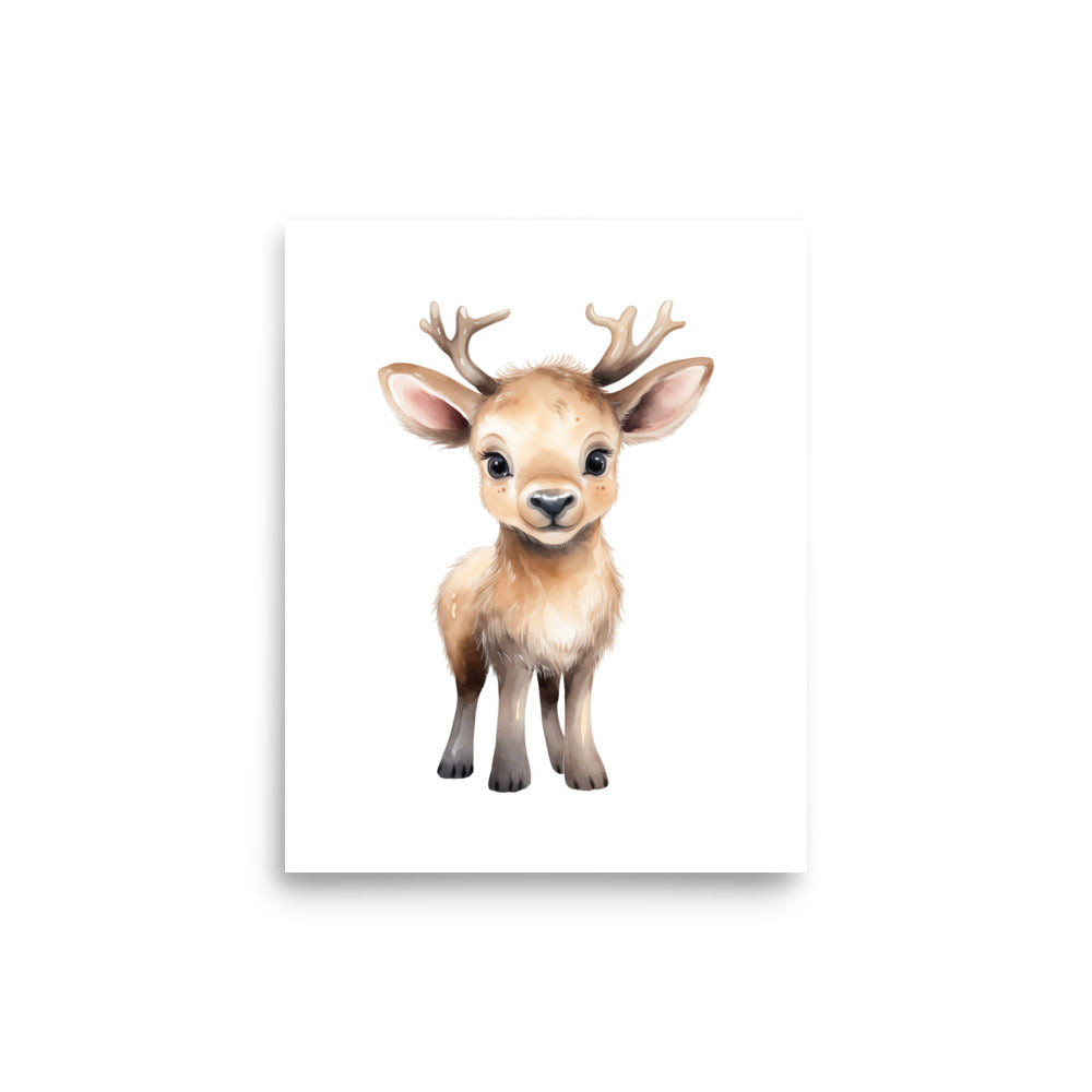 Baby Reindeer Art Print