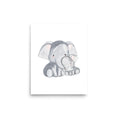 Load image into Gallery viewer, baby and mom elephant nursery wall art