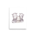 Load image into Gallery viewer, hippo baby room art