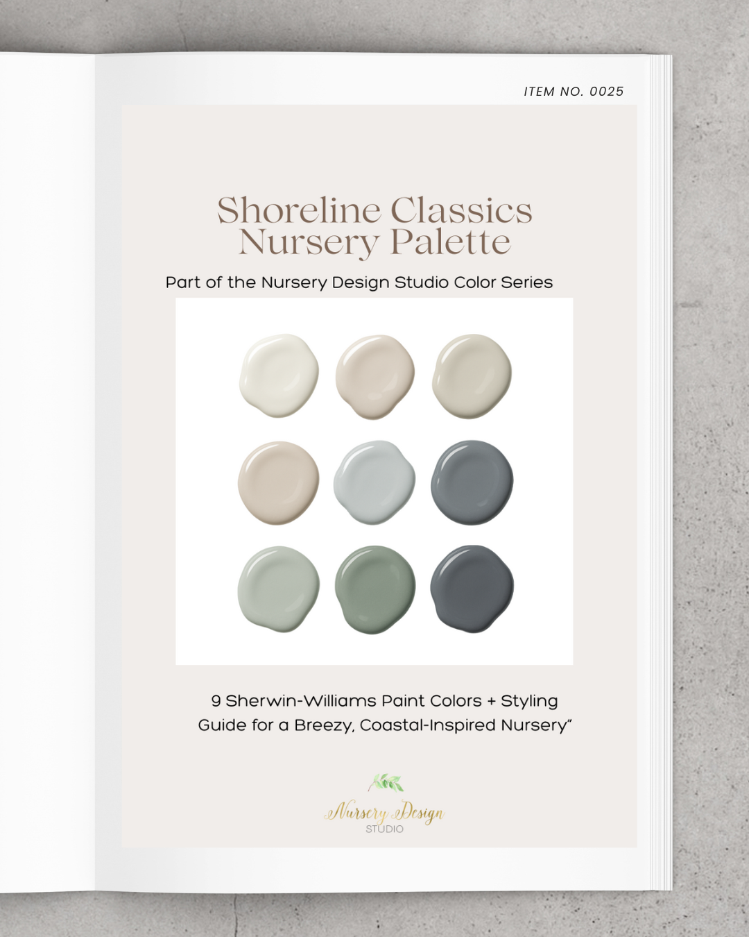 Shoreline Classics Nursery Palette
