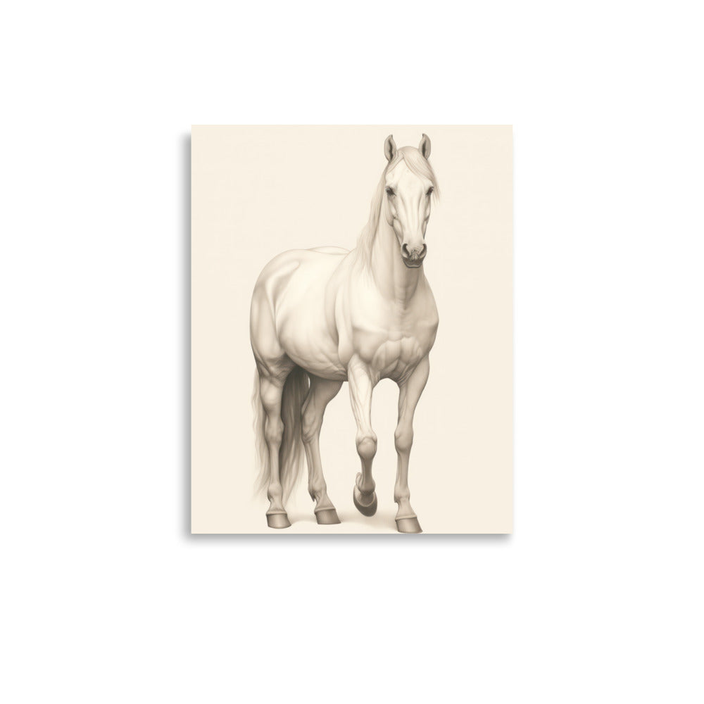 Vintage Horse Print baby room nursery art