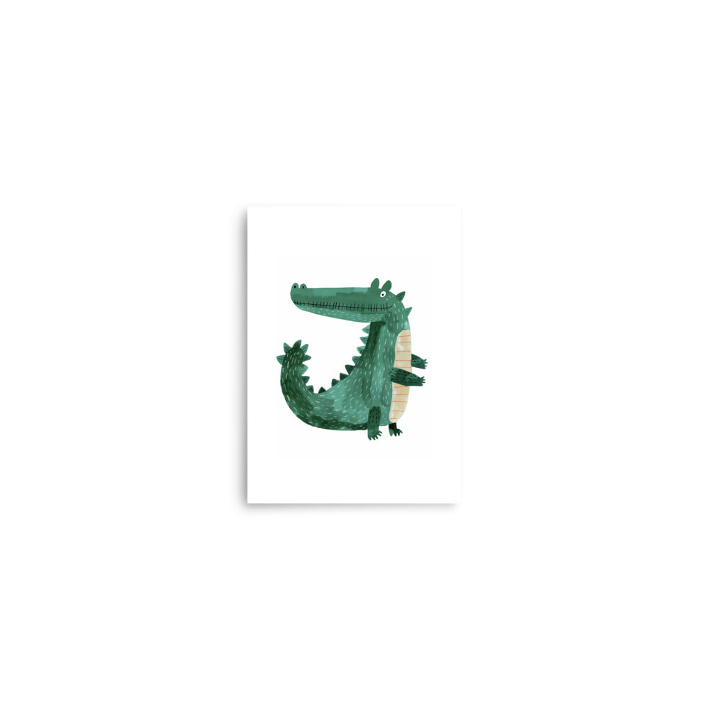 Crocodile Charm Art Print