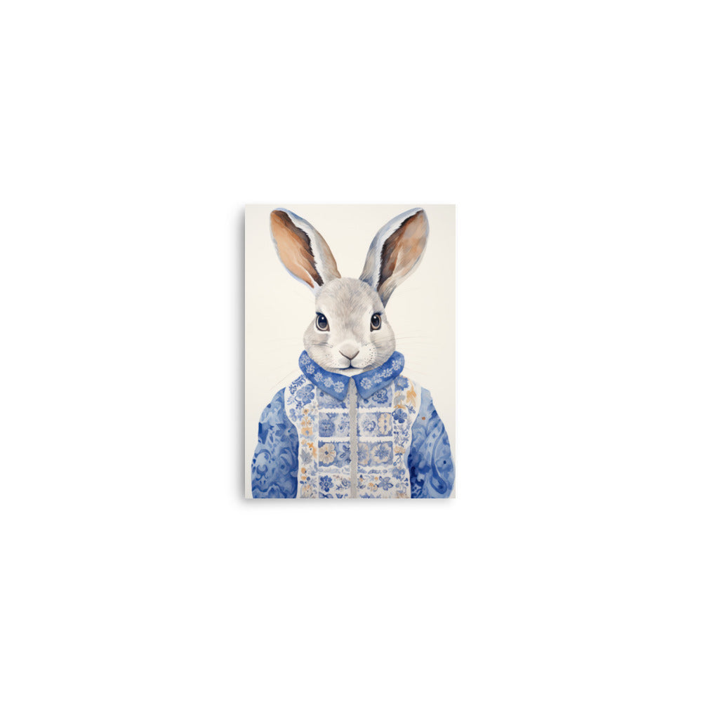 Snuggle Hopper Art Print