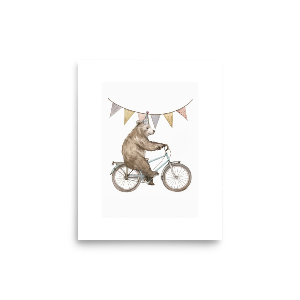 Teddy Trek Art Print
